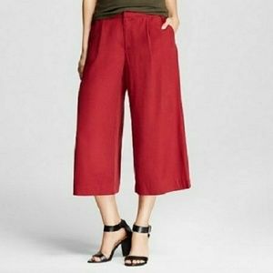 Burgundy Culotte Trousers